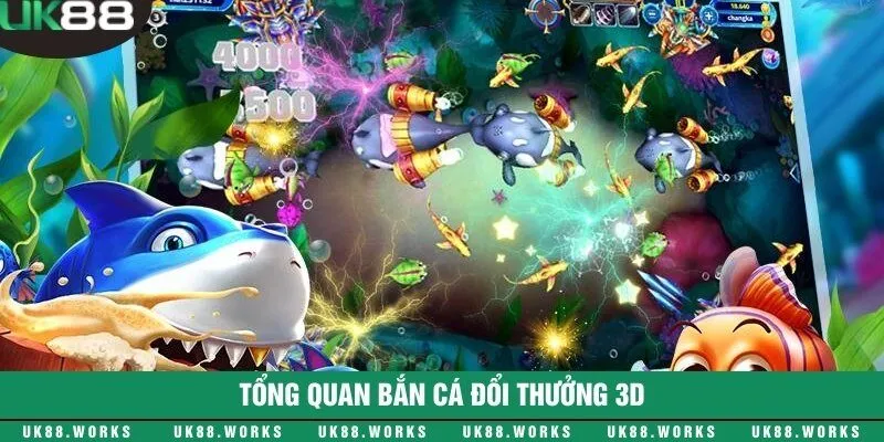 Bắn cá đổi thưởng 3D với hình ảnh sắc nét, chân thực